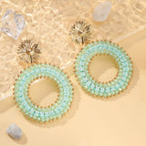 Colorful handmade water drop shape earrings for women, HSF Marketplace jewelry