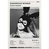 Ariana Grande canvas print featuring Thank U, Next and Positions poster artwork