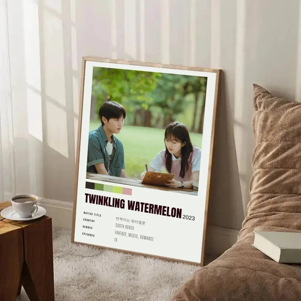 Twinkling Watermelon Korean TV show poster for home decor, K-culture merch by HSF Marketplace