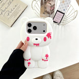 Gloomy Bear anti-fall phone case for iPhone 17 to 12 Pro Max, protective character design