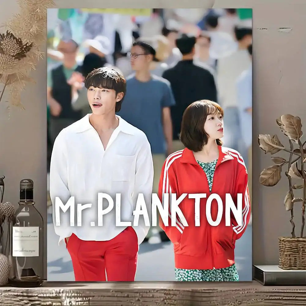 Mr. Plankton Korean drama wall art poster featuring high-quality character artwork