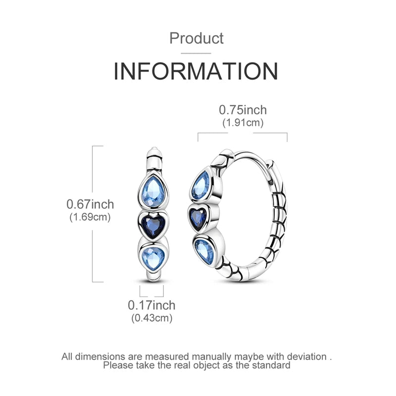 925 sterling silver hoop earrings with night sky gemstones by HSF Marketplace