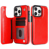 Leather wallet case with card slot for iPhone models by HSF Marketplace