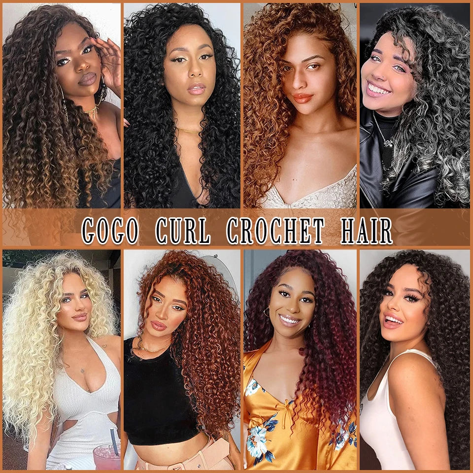 GoGo Curl crochet hair for Black women in beach wave style, HSF Marketplace brand