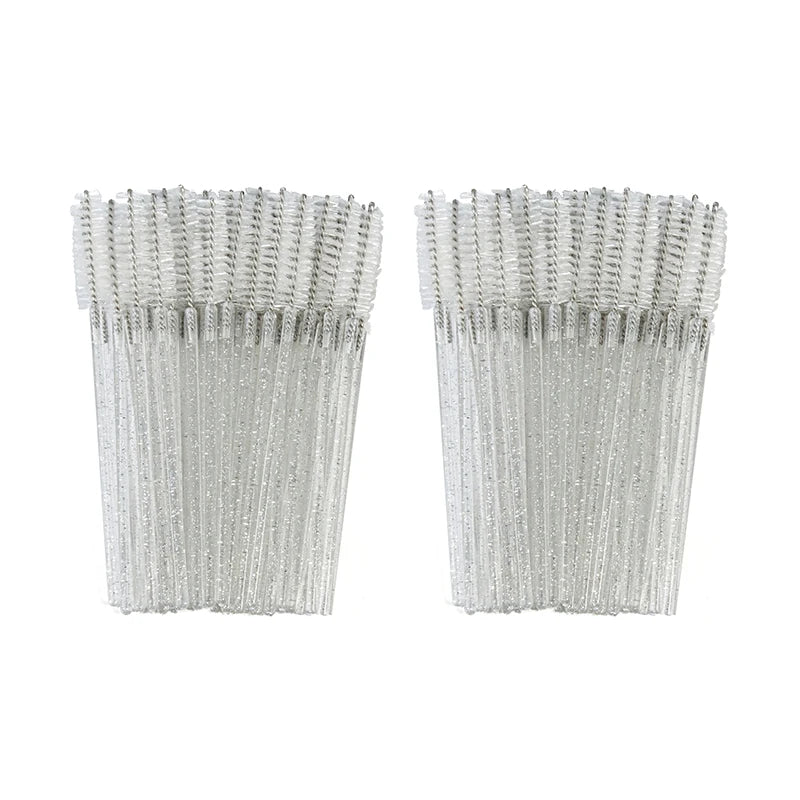 50-piece eyelash brush set for false eyelash extensions and makeup by HSF Marketplace