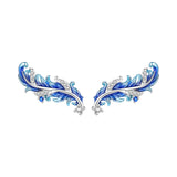 Orstarry S925 sterling silver 18k gold classic knot stud earrings for women, close-up jewelry view