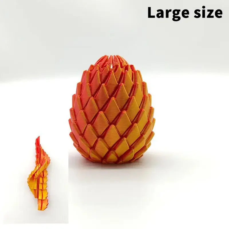 Decompression Dragon Egg 3D Printed Fidget Toy Anti Stress Anxiety Relief Portable Device for Home Office Travel Use