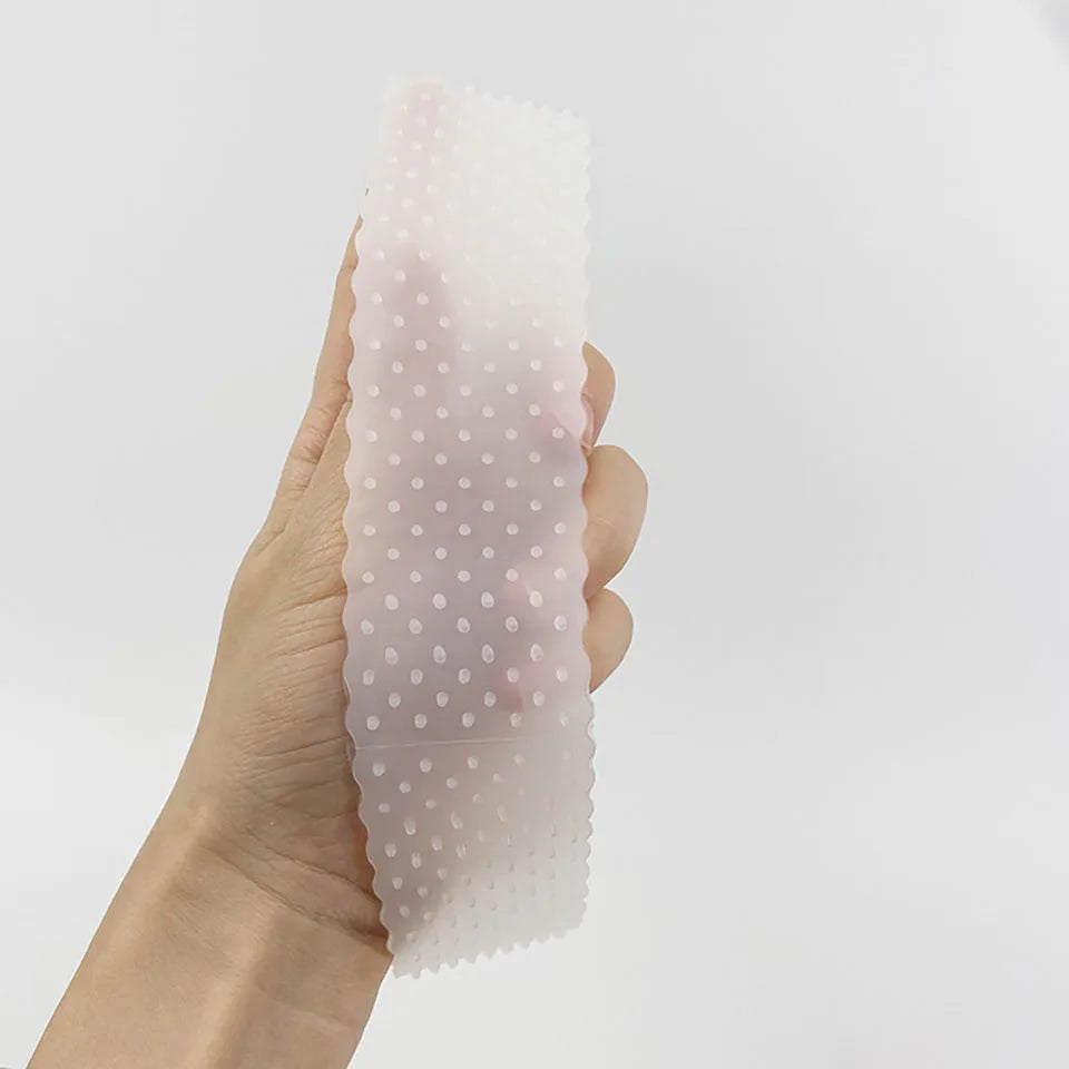 5Pieces Pack Breathable Band Small Hole Anti-Slip Transparent Silicone Wig Band Adjustable Elastic Band For Wig Headband Holder