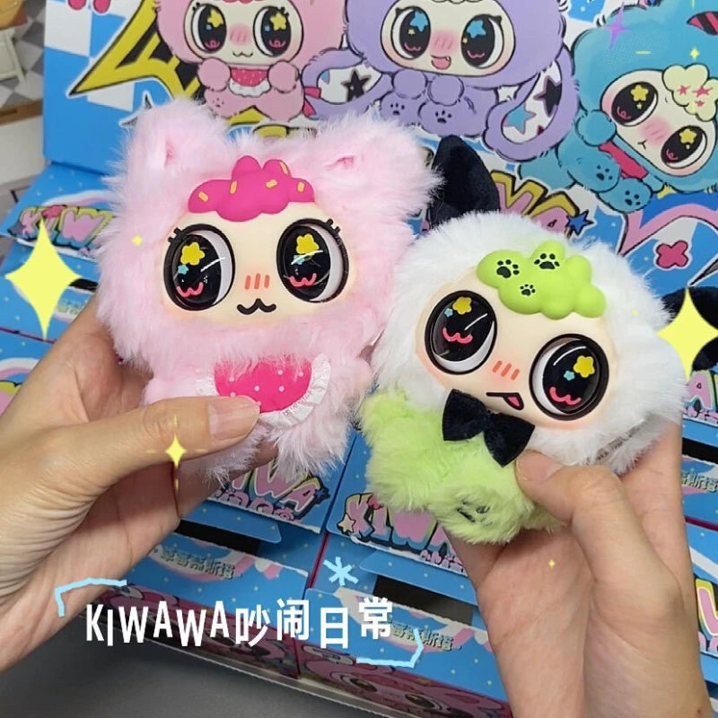 KIWAWA noisy everyday cute plush pendant doll mystery box keychain collectible figureikwembu
