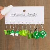 Cute cartoon duck dangle earrings set by HSF Marketplace for trendy girls