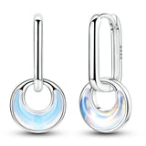 Hypoallergenic CZ zircon hoop earrings in 925 sterling silver, HSF Marketplace jewelry