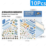 3D landscaping stickers for miniature scenes by HSF Marketplace, featuring trees, plants, and outdoor details