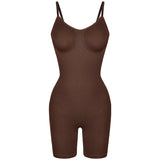 Women’s bodysuit shapewear tank top with tummy control, anti-chafing shorts, waist trainer and butt lifter