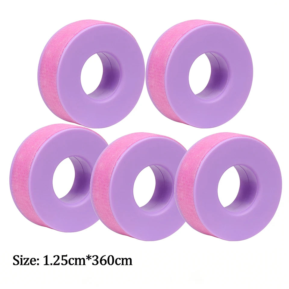 Breathable silicone gel eyelash tape sticker for false eyelash extensions, sensitive and resistant, by HSF Marketplace.