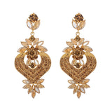 Champagne crystal chandelier earrings for women by HSF Marketplace