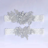 Women’s lace leg garter set with pearl embroidery, bridal thigh bands for wedding cosplay lingerie by HSF Marketplace