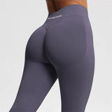 HSF Marketplace women's bum-shaping seamless ribbed leggings with scrunch butt design for yoga and gym workouts
