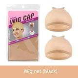 2pcs/Bag Ventilated Nylon Wig Cap Hair Net For Hair Wig Nets Black Brown Stretch Mesh Wig Cap For Making Wigs