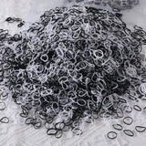 1000/2000Pcs Colorful Small Disposable Hair Bands Scrunchie Girls Elastic Rubber Band Ponytail Holder Hair Accessories Hair Ties