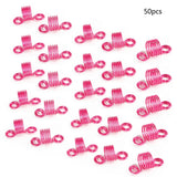 Mixed color dreadlock beads for hair braids, 50-piece hair styling set by HSF Marketplace