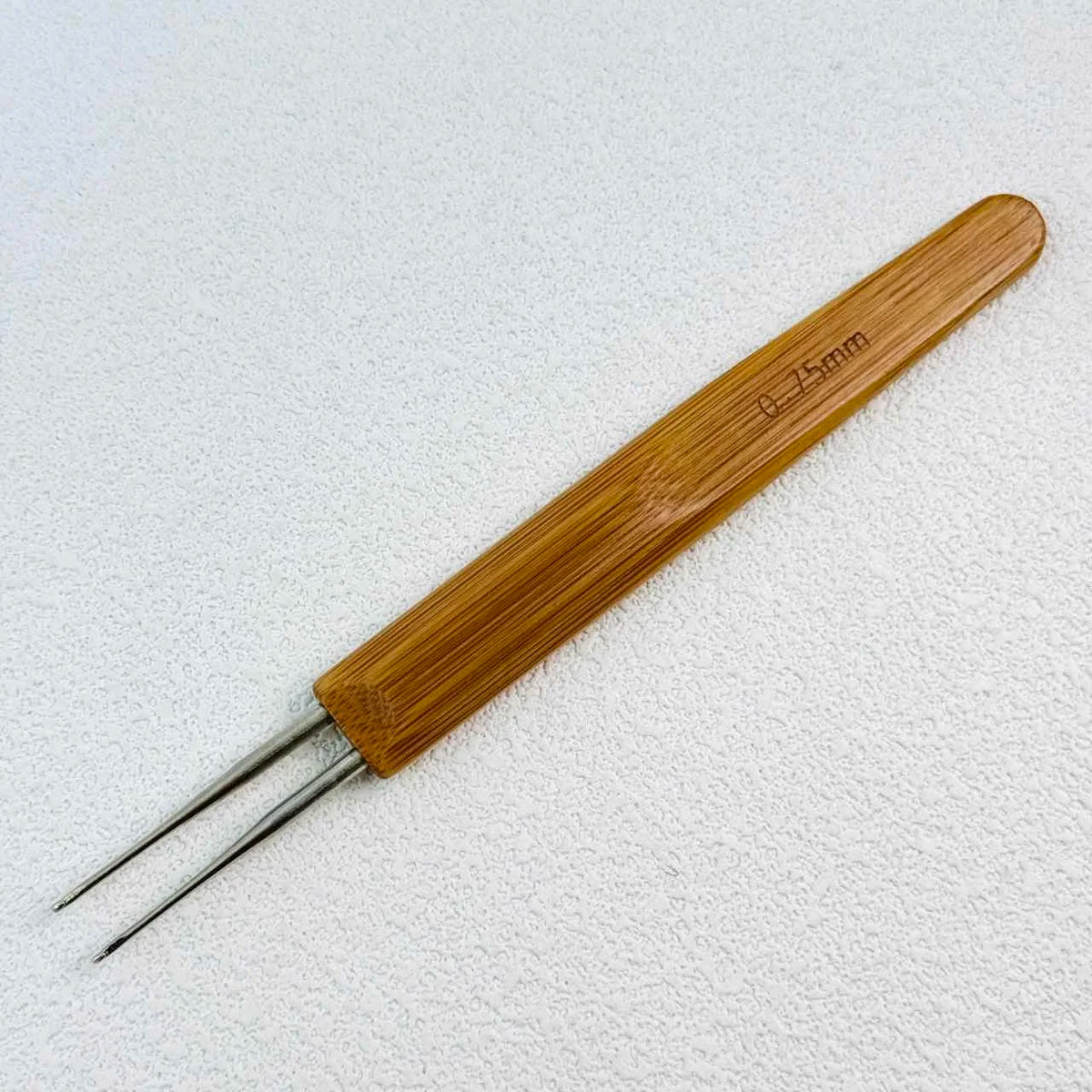 0.75mm Bamboo Crochet Hook 1/2/3 Heads for Dreadlocks Wig Making Hair Weaving Braid Tool
