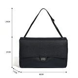 HSF Marketplace luxury genuine leather shoulder bag for women, winter fashion handbag with adjustable strap