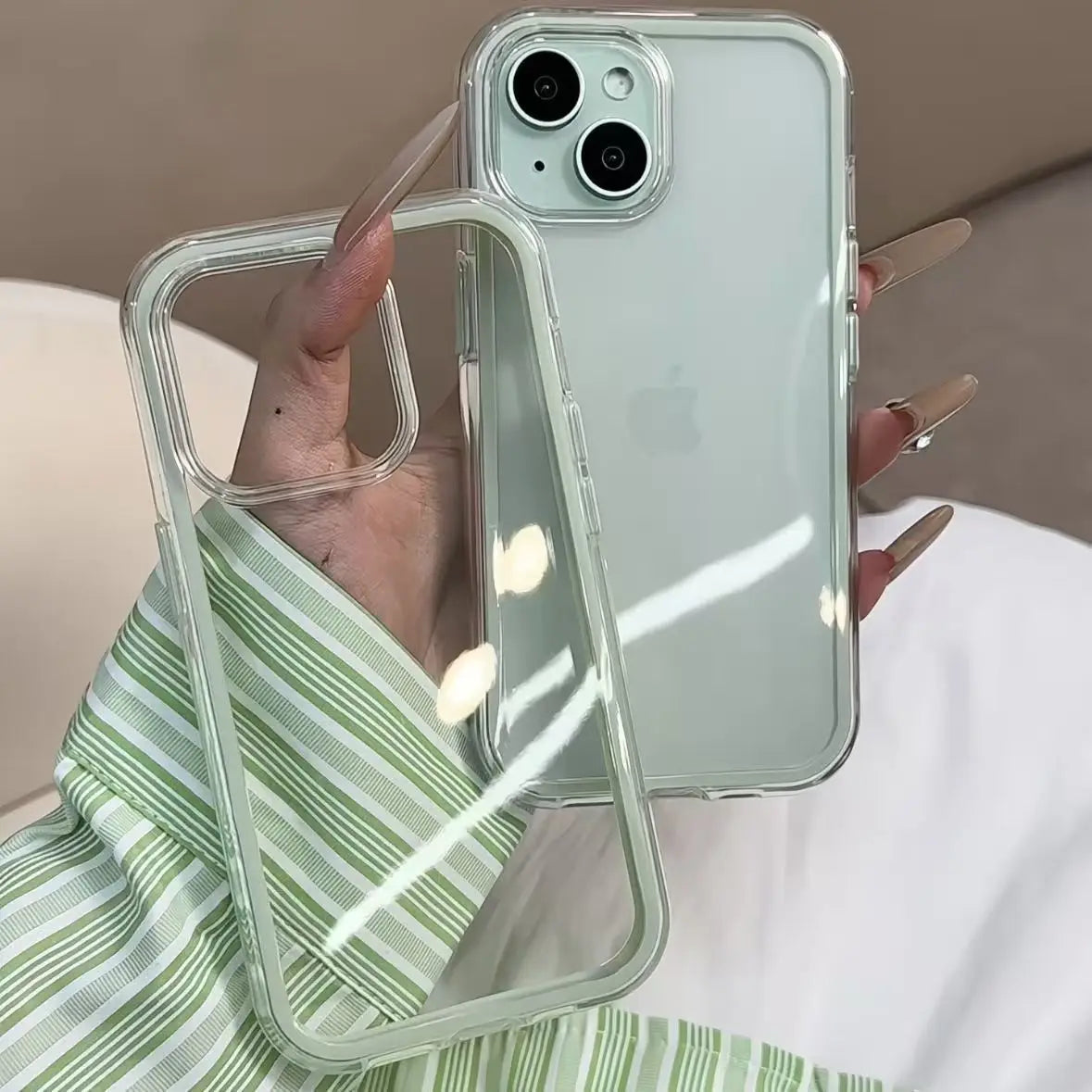 Candy color luxury phone case for iPhone 15–18 series by HSF Marketplace