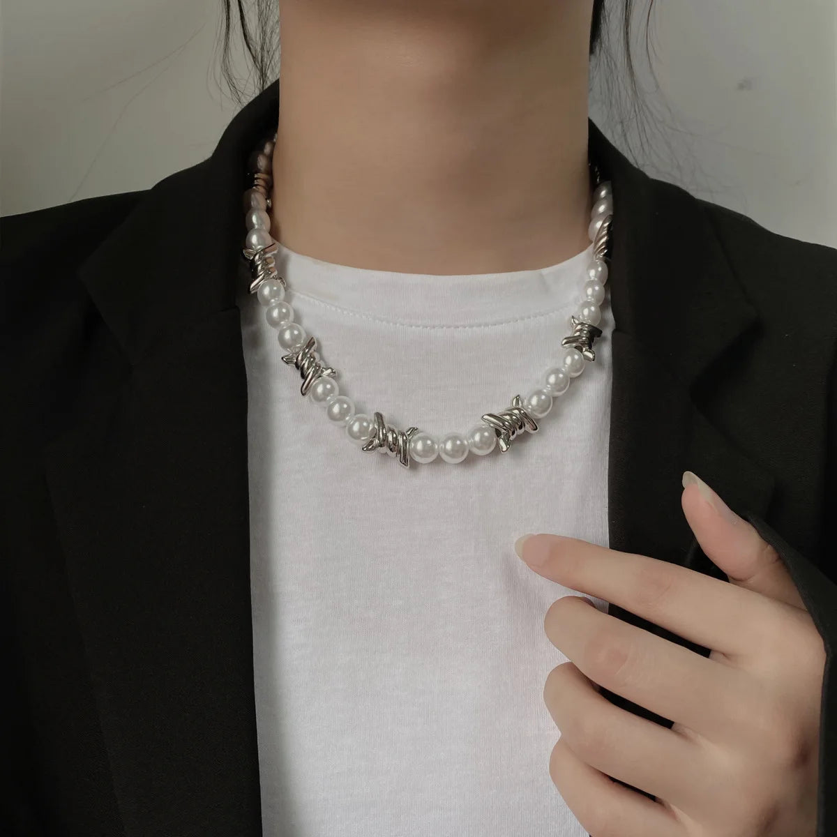 Y2K star zircon pendant necklace for women, featuring a sparkling star-shaped pendant on a delicate chain