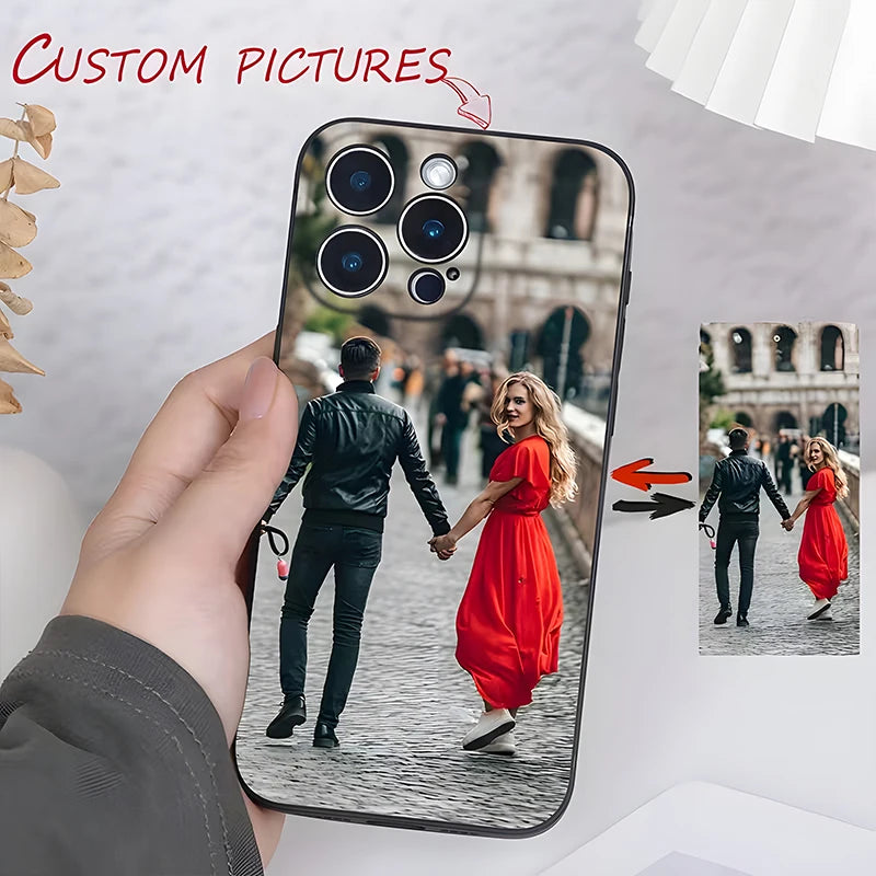 Custom photo soft case for iPhone 11 to 17 with shockproof design by HSF Marketplace
