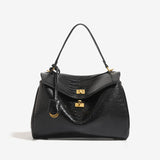 Large capacity women's split leather tote bag by HSF Marketplace in a spacious everyday handbag design