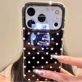 Minimalist polka dot shockproof phone case for iPhone Pro Max by HSF Marketplace