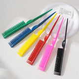 3 Rows Detangling Comb Anti-static Comb Professional Curly Defining Hairdressing Hair Styling Brush Barber Salon Tools SZI19