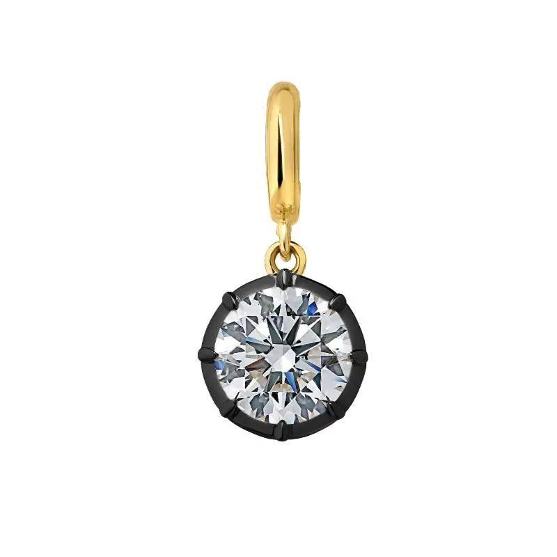 Women's geometric zircon pendant necklace by HSF Marketplace, elegant jewelry for daily wear
