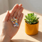 Colorful Yorkshire Terrier necklace by HSF Marketplace with vibrant dog pendant for dog lovers