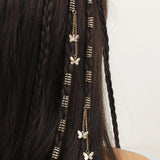 Butterfly tassel hair beads and rings for dreadlocks and braids by HSF Marketplace