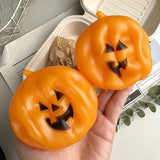 Coconut oil pumpkin ghost squishy toy by HSF Marketplace for sensory stress relief