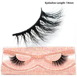 3D Mink Half Eye Lashes Natural Lightweight Short Fake Eyelashes Soft Fluffy Clear Band Strip Mink Lashes Extension