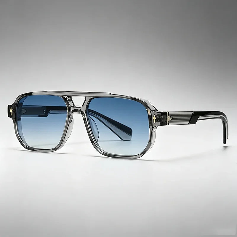 Vintage square sunglasses by HSF Marketplace with UV400 protection for men and women