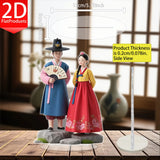 K-drama character acrylic figure in traditional hanbok, 13.5cm K-culture merch by HSF Marketplace