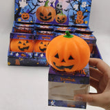 Pumpkin head squishy toy by HSF Marketplace for sensory stress relief and Halloween gifting