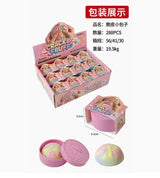 2026 Hot Selling Crispy Donut Squishy Toy, Macaron Cat Paw Chocolate Crunchy Stress Relief Vent Fidget Toy