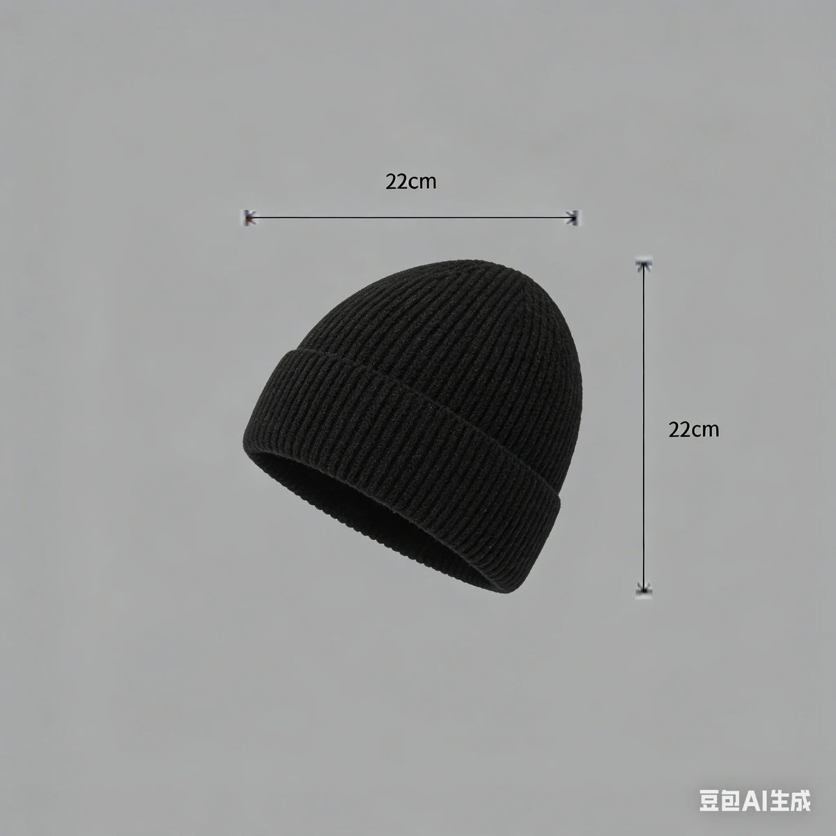 Warm knitted melon hat winter beanie for men and women, shown in a cozy textured design