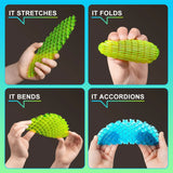 Fidget Worm Toy Stretchable Elastic Mesh Stress Relief Toys for Kids&Adults 3D Telescopic Decompression Sensory Toys Party Gifts