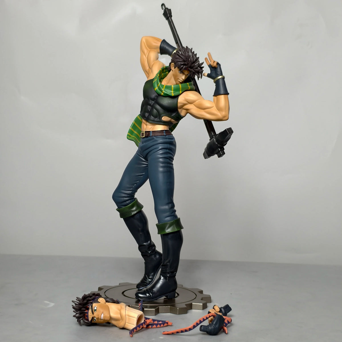 30cm anime Josef Joestar PVC figure statue displayed as a desktop ornament and collectible model