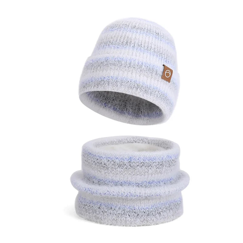 Women's winter cap, gloves and scarf set with fleece lining by HSF Marketplace