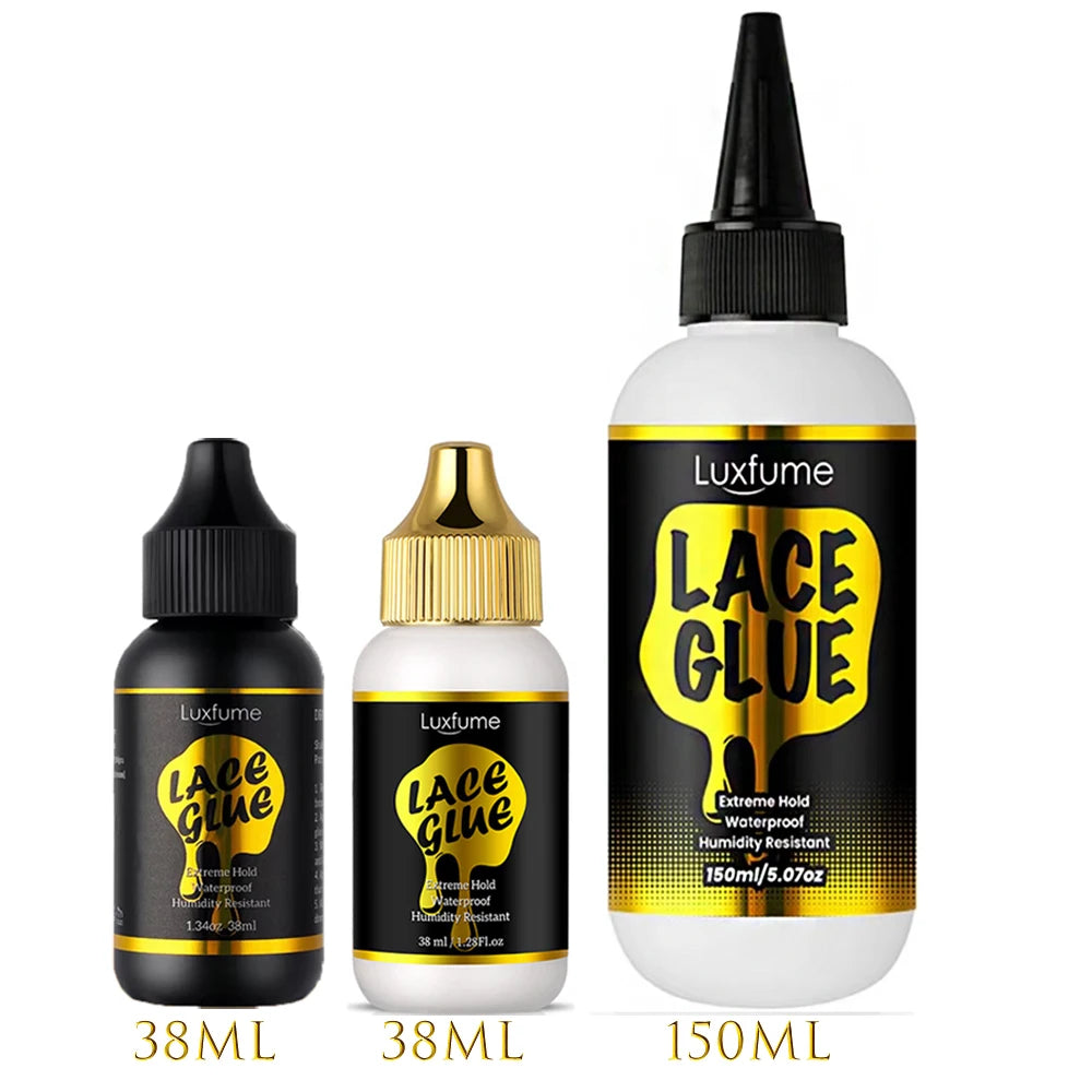 38ml/150ml Lace Glue Gel for Wig Stalling,Waterproof Wig Hair Adhesive,Unisex Durable Adhesive for Hair Accessories For All Hair