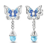 Hypoallergenic CZ zircon hoop earrings in 925 sterling silver by HSF Marketplace