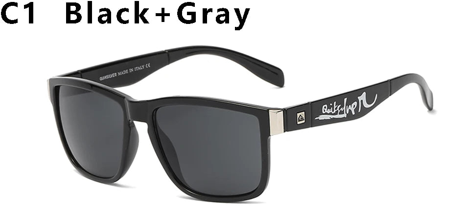 Square sunglasses for men with UV400 mirror lenses, stylish design, suitable for travel, driving, and sports by HSF Marketplace.