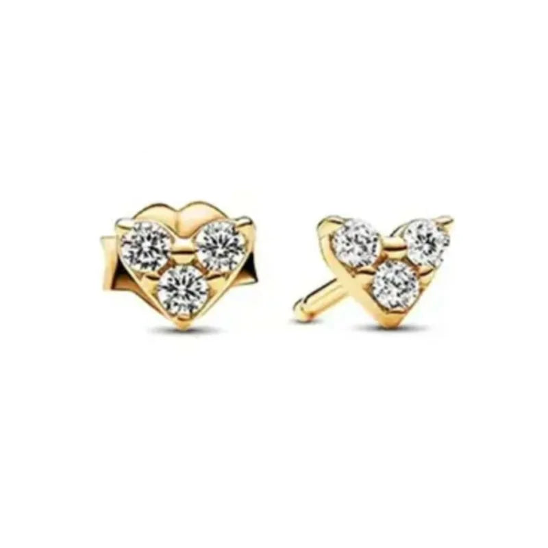 925 silver butterfly square heart-shaped earrings by HSF Marketplace for women