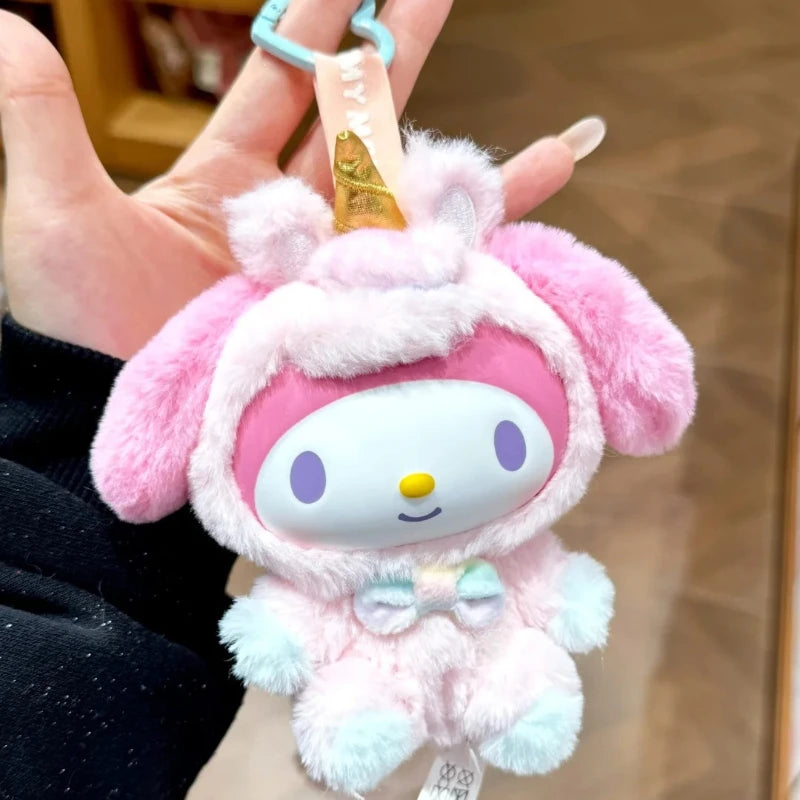 Sanrio Dream Unicorn Series vinyl plush blind box with Hello Kitty and Kuromi bag pendants collectible figures